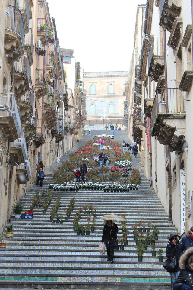 シチリア　カルタジローネの大階段