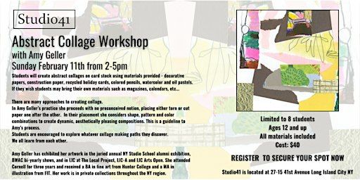 Abstract Collage Workshop with Amy Geller | Studio 41