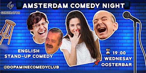 Amsterdam International Comedy Night: Stand-up Comedy in English | Dopamine Comedy Club, Cornelis Trooststraat, Amsterdam, Netherlands