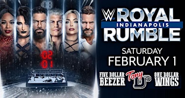 WWE Royal Rumble Watch Party at Tony D's $1 Wings | 7725 W Belmont Ave