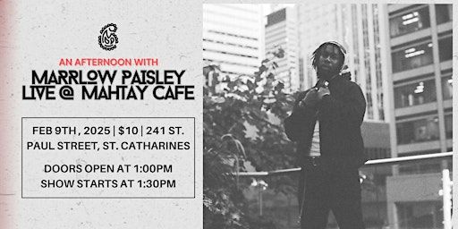 Marrlow Paisley Live @ Mahtay Cafe | Mahtay Café & Lounge