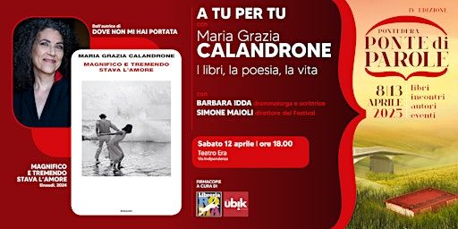 A tu per tu con Maria Grazia Calandrone. I libri, la poesia, la vita. | Teatro Era - Teatro della Toscana