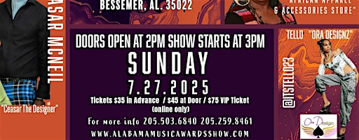 11th Annual  AMAs  FASHION SHOW | Bessemer Civic Center