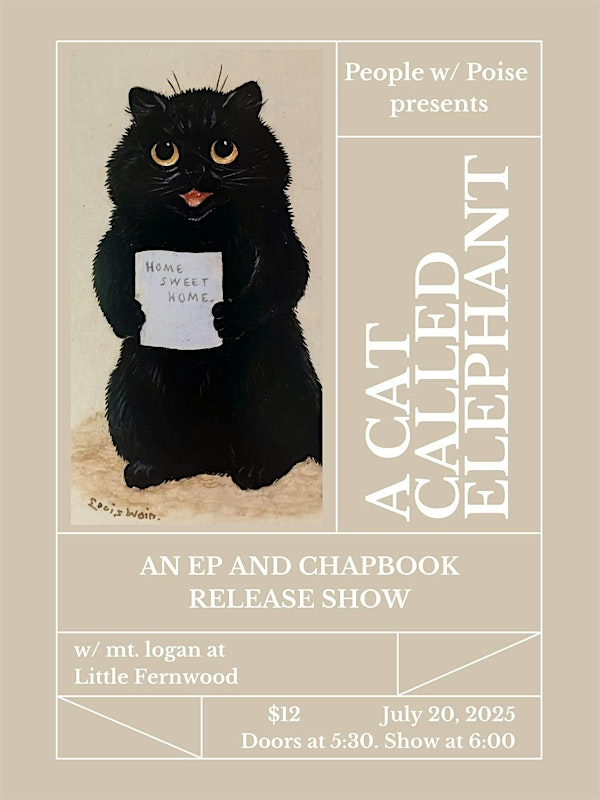 A Cat Called Elephant Chapbook and EP Release | Paul Phillips Hall