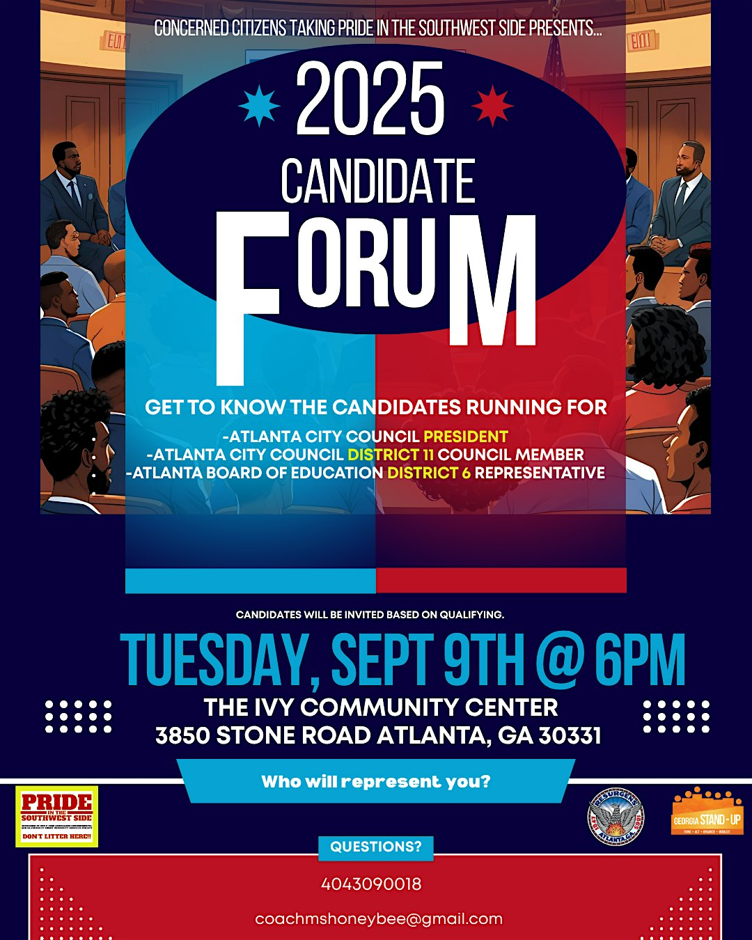2025 District 11 and District 6 City Of Atlanta Candidate Forum | Ivy Community Center