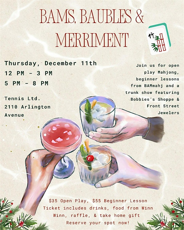 Bams, Baubles, & Merriment! | 2110 Arlington Ave