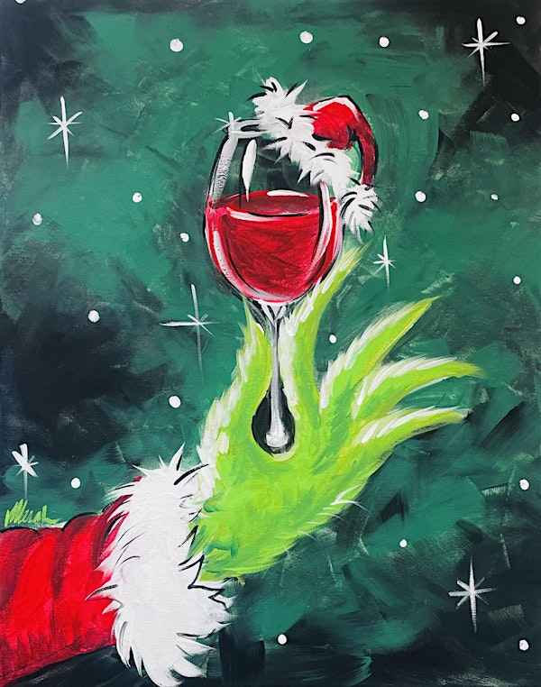 Mali's Art Studio Sip n Paint Night - Grinchmas | Kingsway Mall