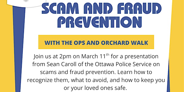 Scam & Fraud Prevention Presentation | Orchard Walk Retirement Community