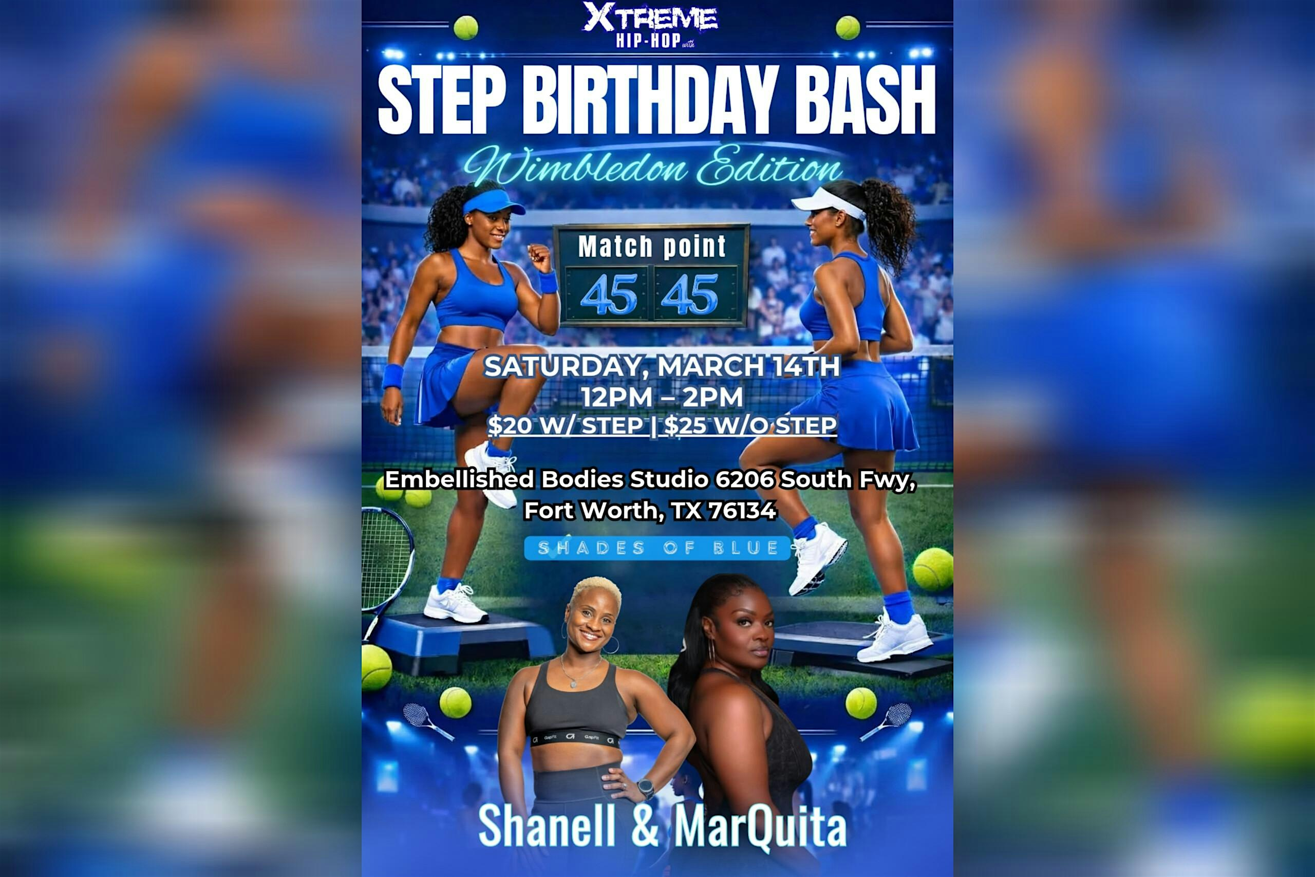 Step Birthday Bash: Wimbledon Edition – Shanell Turns 45 | Embellished Bodies Studio