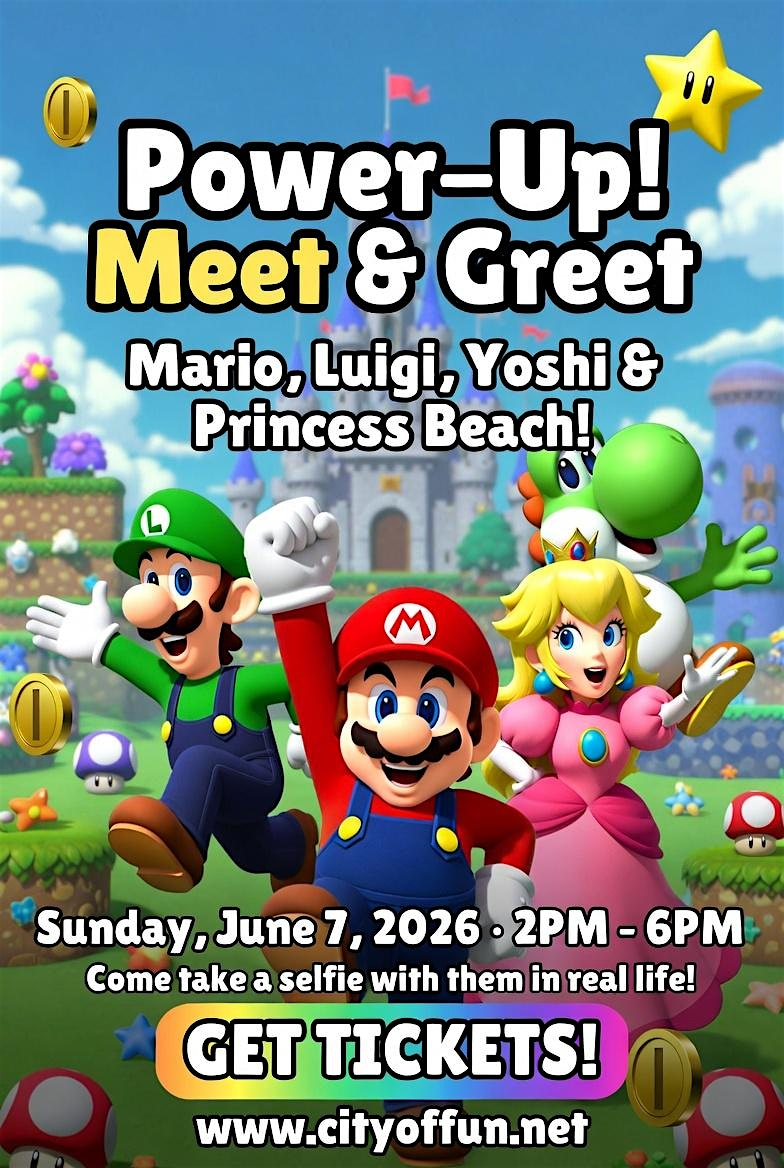 Power Up with Mario, Luigi, Yoshi & Princess Peach | Golden Triangle Mall