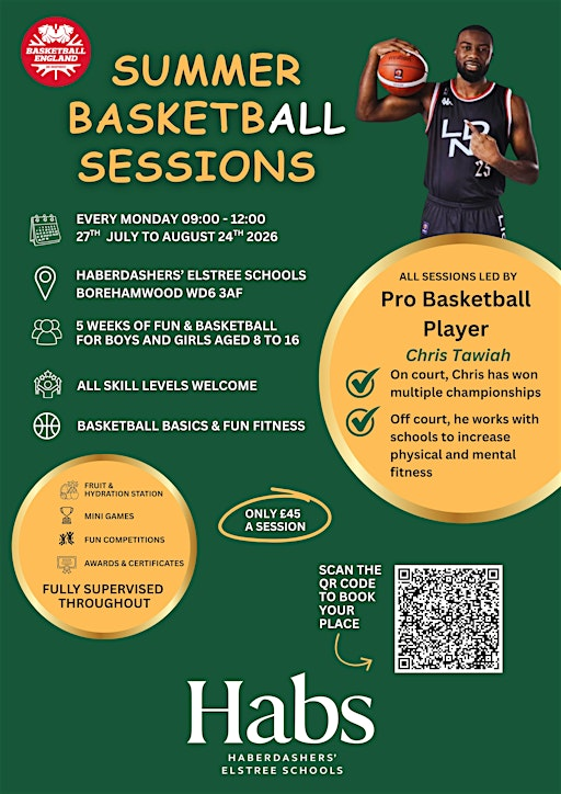 Summer Basketball Sessions with Chris Tawiah | Haberdashers' Boys' School