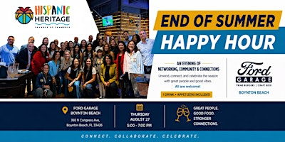 HHCC End Of Summer Happy Hour - Palm Beach County | Ford Garage Boyton Beach