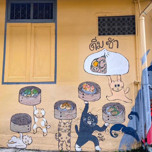 Street Art เบตง มีแมวเต็มไปหมดเลย