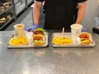 Famous burgers and fries