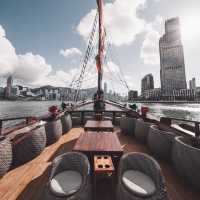 Sailing in Hongkong harbour