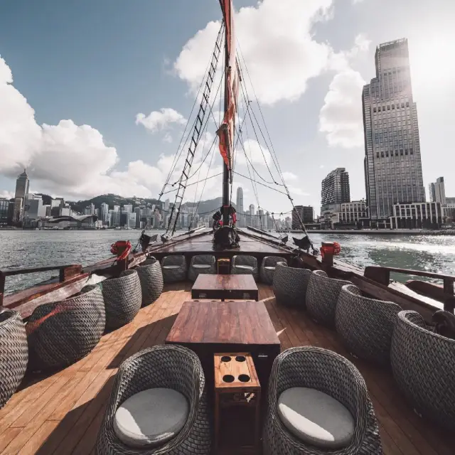 Sailing in Hongkong harbour