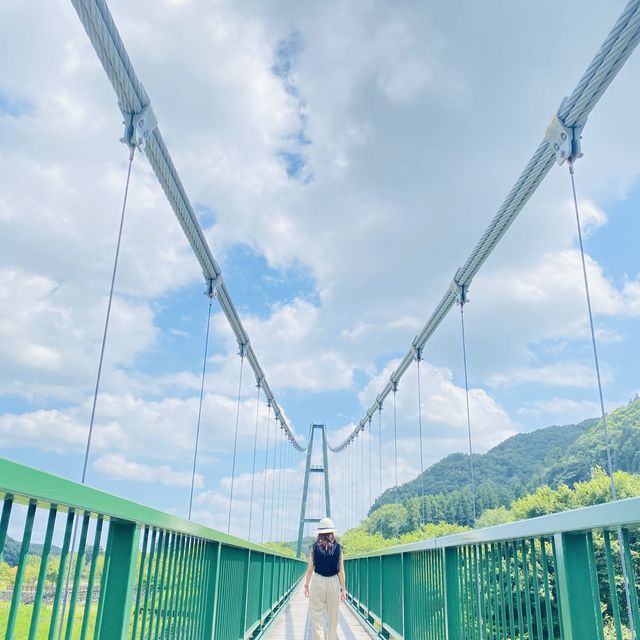 栃木県 圧巻のもみじ谷大吊橋