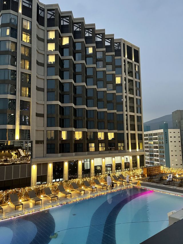 부산 파라다이스 호텔🏨 해운대 정면 뷰🌊 야외 오션스파 풀 & 씨메르