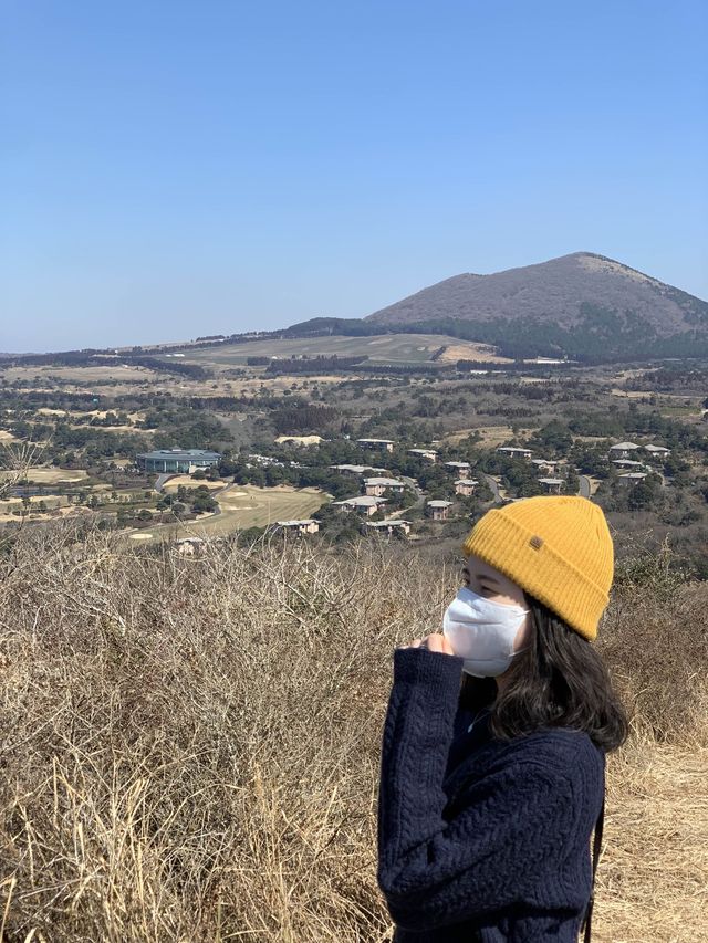한라산이 보이는 제주도 새별오름 🌾