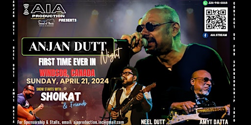 ANJAN DUTT NIGHT - WINDSOR | Caboto Club, Parent Avenue, Windsor, ON, Canada