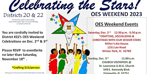 OES Weekend: Celebrating the Stars! | Miller's Ale House, 1251 Lee Road, Winter Park, FL 32789, USA
