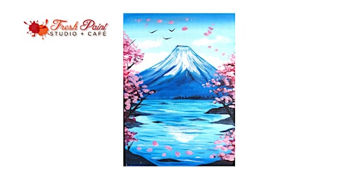 In-studio Paint Night - Cherry Blossom Season In Fiji Acrylic Painting 