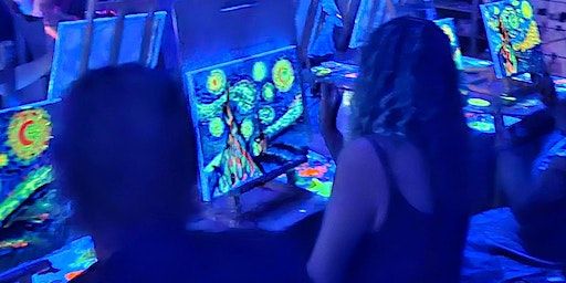 Neon Lights Paint and Sip Class: Van Gogh | 160 Wright St