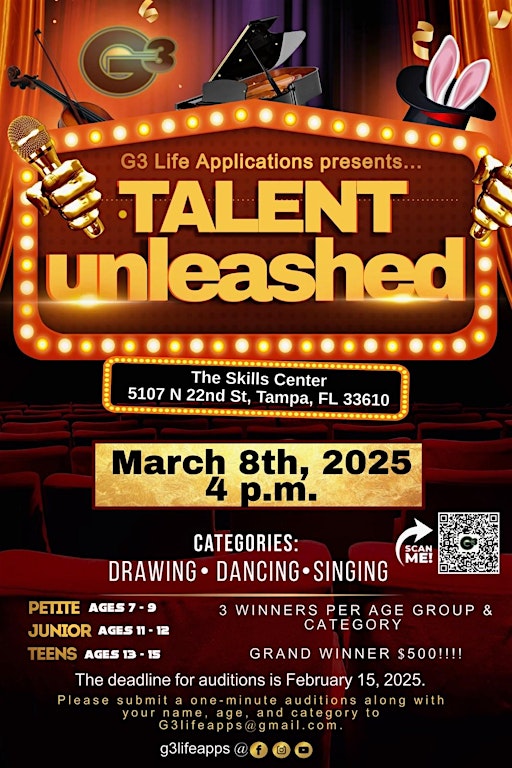 G3 Presents Tampa Unleashed (Talent Show) | The Skills Center