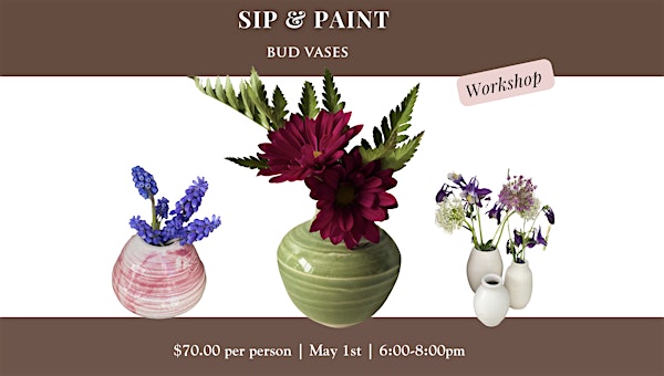 Sip & Paint Bud Vases at Priest Creek Winery | Priest Creek Family Estate Winery