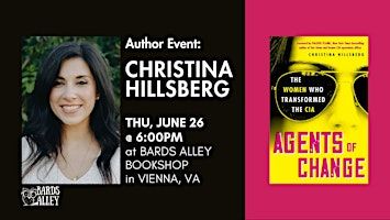 Author Event: Christina Hillsberg | AGENTS OF CHANGE | Bards Alley Bookshop