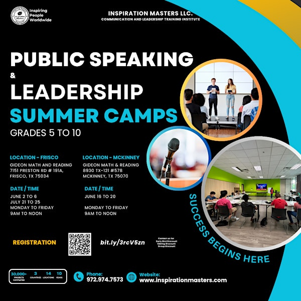 Public Speaking and Leadership Summer Camps in SW McKinney | Gideon Math & Reading - SW McKinney