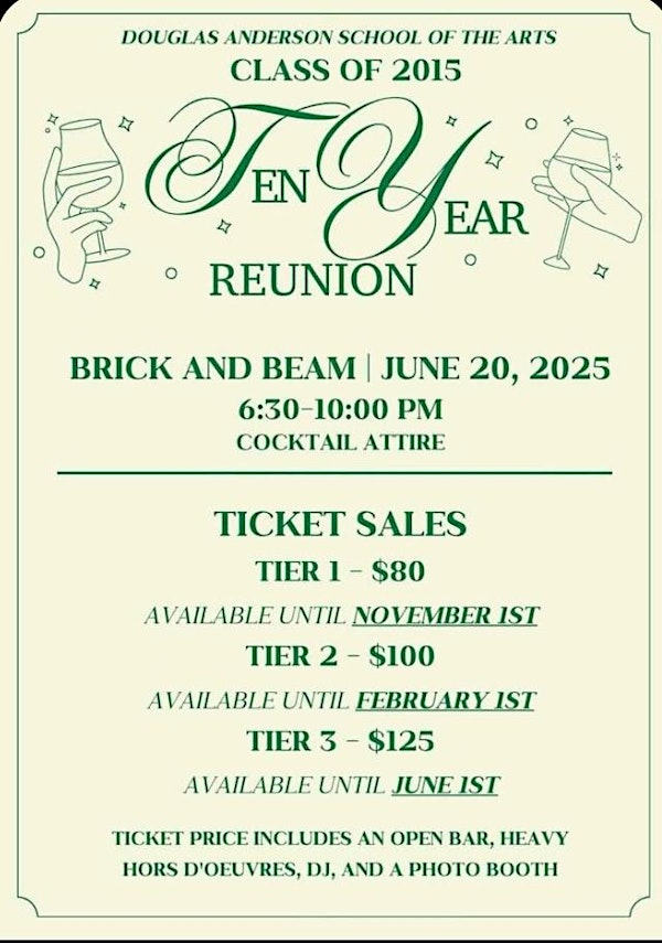 Class of 2015 Ten Year Reunion | Brick and Beam