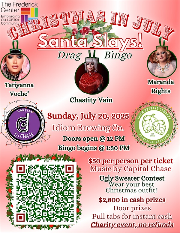 Drag Bingo: Christmas in July | Idiom Brewing Co.