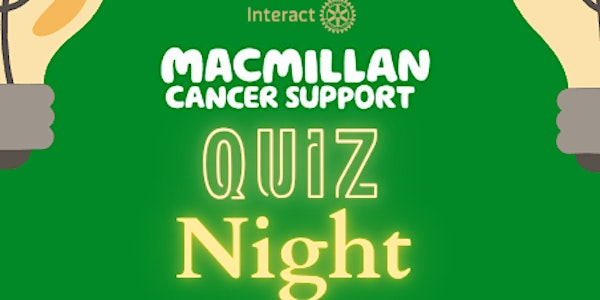 Macmillan Cancer Support Charity Quiz Night | Katherine Warington School