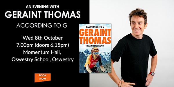 An Evening with Geraint Thomas | Momentum Hall, Oswestry School