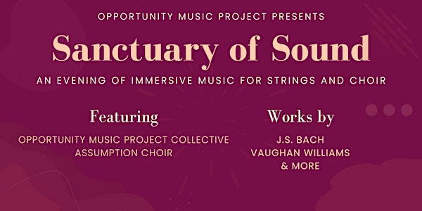 OMP presents: Sanctuary of Sound | St. Ann & the Holy Trinity Church