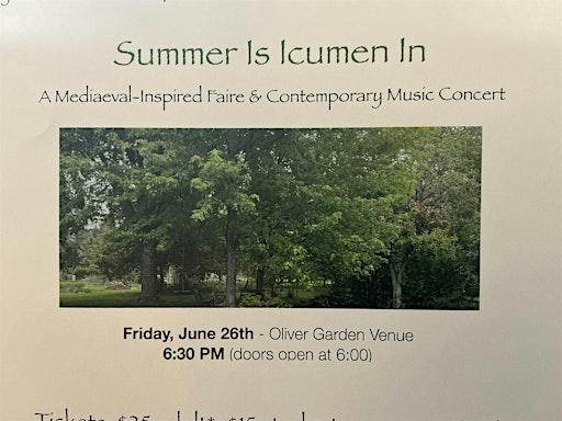 Summer Is Icumen In Concert | Sagebrush Nursery