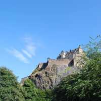 View of the castle from Princes St Garden