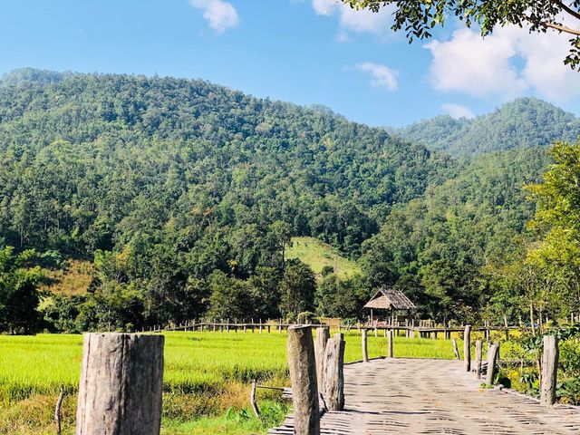 สะพานบุญโขกู้สุ่ย หมู่บ้านแพมบก ปาย