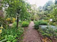 The beautiful Gardens if Brera in the heart of Milan