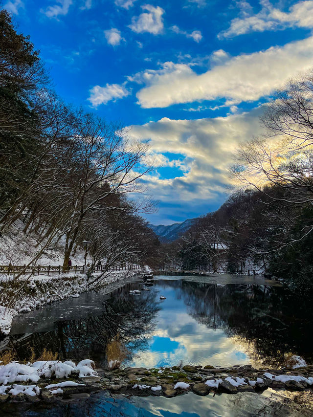 아름다운 설경, 장성 백양사