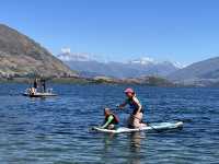 The tranquil lakeside of Wanaka Roy Bay.