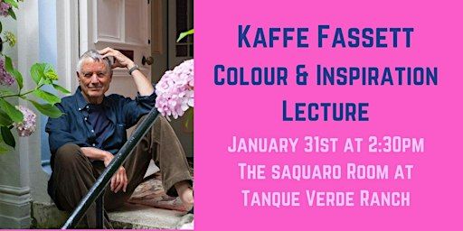 A Kaffe Fassett Lecture- designed to both inspire and motivate | The Saquaro Room at Tanque Verde Ranch
