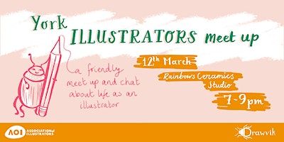 YORK ILLUSTRATORS MEET UP / DRAWVIK | Rainbows Ceramics Painting Studio. York, UK.
