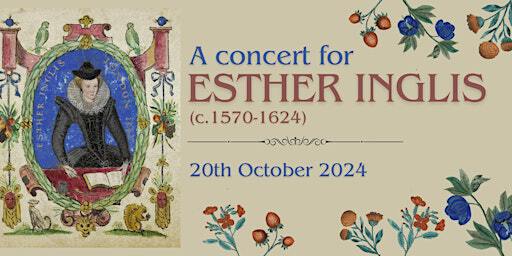 A concert for Esther Inglis (c.1570-1624) | St Cecilia's Hall