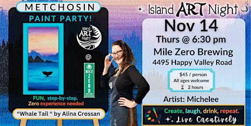 Join us November 14th, painting " Whale Tail" at Mile Zero Brewing with Michelee | Mile Zero Brewing