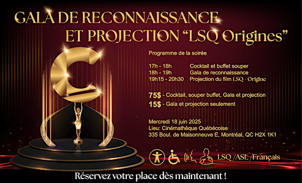 Gala de reconnaissance et projection "LSQ Origines" | Cinémathèque québécoise