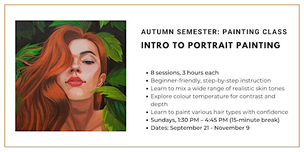 Autumn Semester Class: Intro to Portrait Painting | Wallack's Art Supplies and Framing