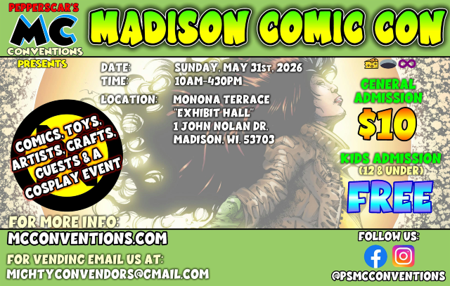 Madison Comic Con 2026 | Monona Terrace Community and Convention Center