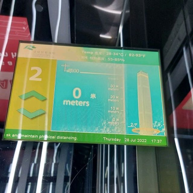 300米高空上面望晒成個香港